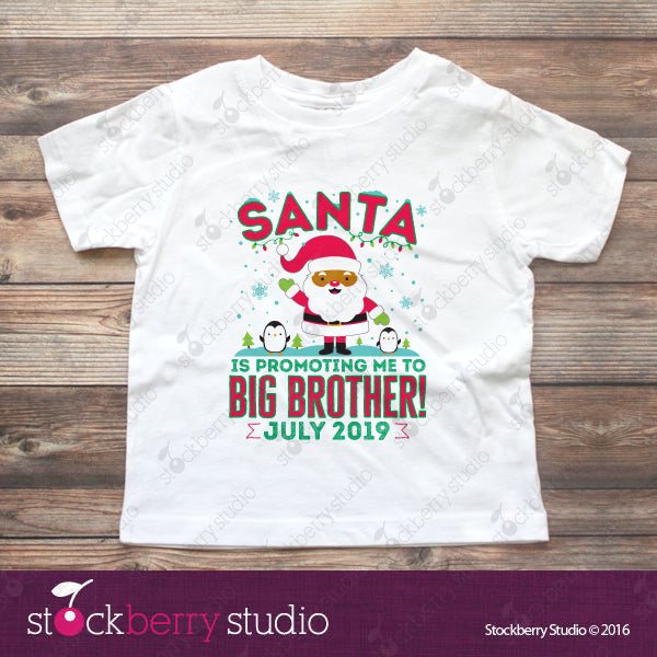 Christmas Big Brother Pregnancy Announcement Shirt