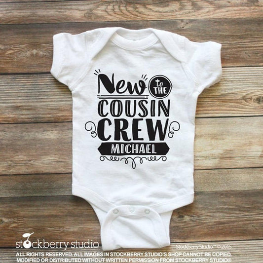 New to the Cousin Crew Announcement Shirt - Stockberry Studio