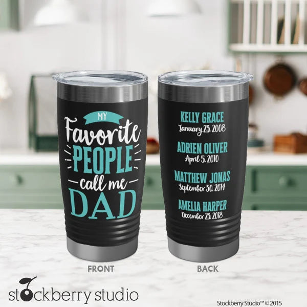Papa Personalized Tumbler Coffee Cup