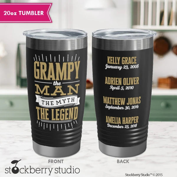 Pop Pop Personalized Tumbler Coffee Cup