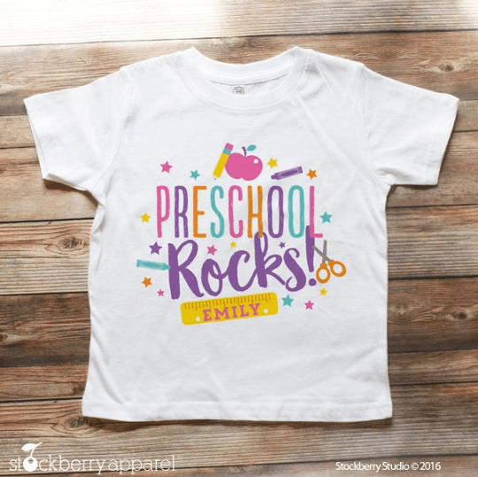 Preschool Rocks Shirt - Stockberry Studio