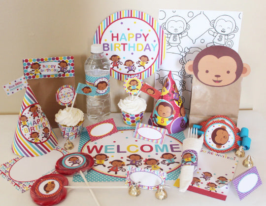 Little Monkeys Birthday Party Kit
