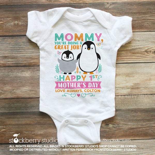 Penguin First Mother's Day Gift - Stockberry Studio