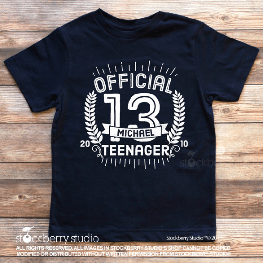 Official Teenager 13 Shirt - Stockberry Studio