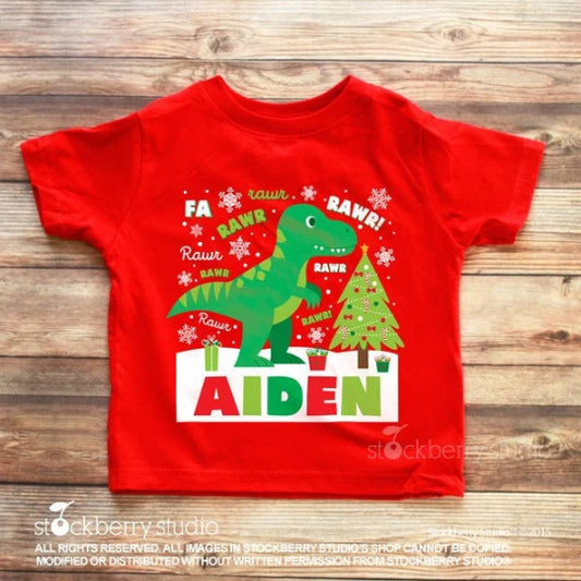 Dinosaur Christmas Shirt