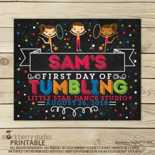 First Day of Dance Sign Printable Dance School Sign