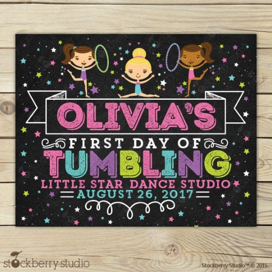 First Day of Dance Sign Printable Dance School Sign