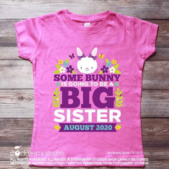 Easter Big Sister Announcement Shirt - Stockberry Studio