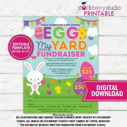 Easter Egg My Yard Form Fundraiser