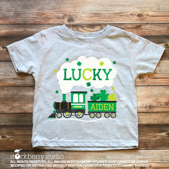 St Patricks Day Train Shirt